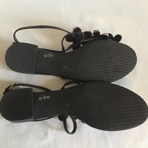 Tahari Gemstone Ankle Strap Sandals - Picture 4 of 7